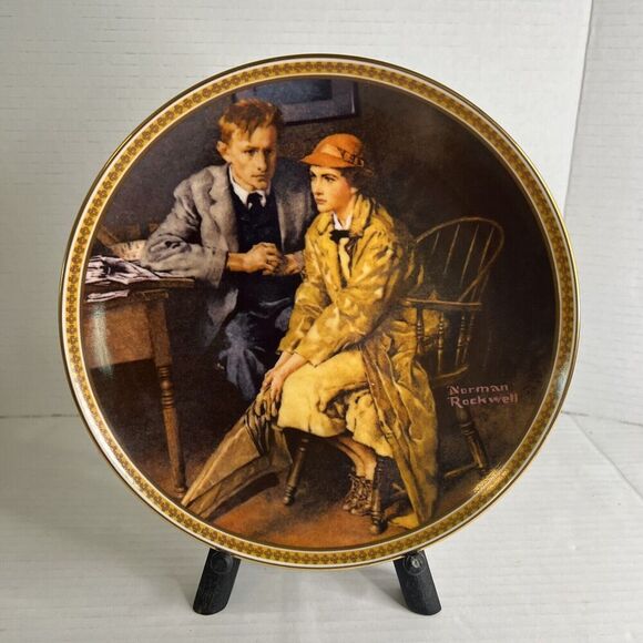 NORMAN ROCKWELL “Confiding in the Den” Rediscovered Women * plate # 12643L‎ - Picture 1 of 11